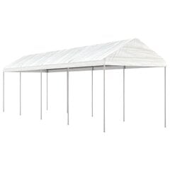 vidaXL Huvimaja katolla valkoinen 8,92x2,28x2,69 m polyeteeni hinta ja tiedot | Puutarhapaviljongit | hobbyhall.fi
