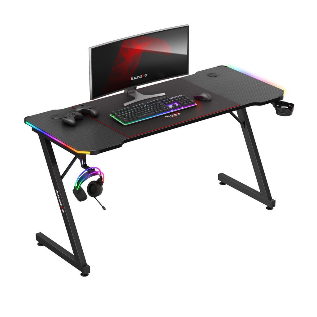 Huzaro Hero 3.3 RGB - pelipöytä hinta ja tiedot | Tietokonepöydät ja työpöydät | hobbyhall.fi