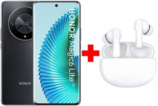 Honor Magic6 Lite 5G 8/256GB Midnight Black + Honor Choice Earbuds X5 White hinta ja tiedot | Matkapuhelimet | hobbyhall.fi