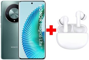 Honor Magic6 Lite 5G 8/256GB Emerald Green + Honor Choice Earbuds X5 White hinta ja tiedot | Honor Puhelimet, älylaitteet ja kamerat | hobbyhall.fi