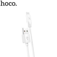 Kaapeli USB Hoco X1 microUSB 1.0 m valkoinen hinta ja tiedot | Puhelinkaapelit | hobbyhall.fi