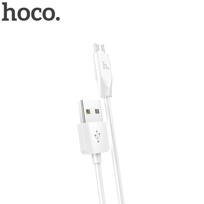 Kaapeli USB Hoco X1 microUSB 1.0 m valkoinen hinta ja tiedot | Puhelinkaapelit | hobbyhall.fi
