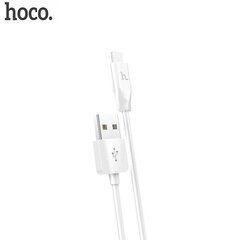 Kaapeli USB Hoco X1 Type-C 1.0 m valkoinen hinta ja tiedot | Puhelinkaapelit | hobbyhall.fi