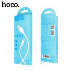 Kaapeli USB Hoco X25 Lightning 1.0 m valkoinen hinta ja tiedot | Puhelinkaapelit | hobbyhall.fi