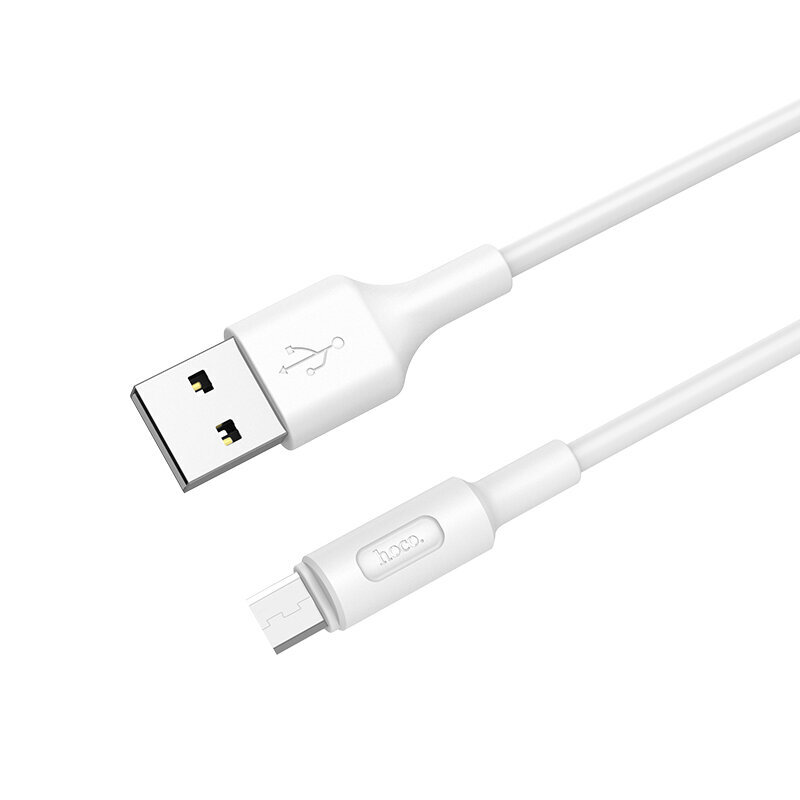 Kaapeli USB Hoco X25 microUSB 1.0 m valkoinen hinta ja tiedot | Puhelinkaapelit | hobbyhall.fi