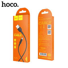 Kaapeli USB Hoco X25 microUSB 1.0 m musta hinta ja tiedot | Puhelinkaapelit | hobbyhall.fi