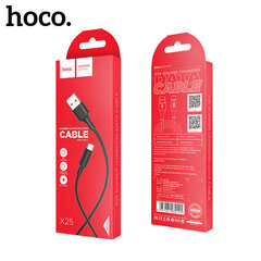 Kaapeli USB Hoco X25 Type-C 1.0 m musta hinta ja tiedot | Puhelinkaapelit | hobbyhall.fi