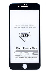 Suojalasi 5D Full Glue Apple iPhone 7/8/SE 2020/SE 2022 musta hinta ja tiedot | Näytönsuojakalvot ja -lasit | hobbyhall.fi