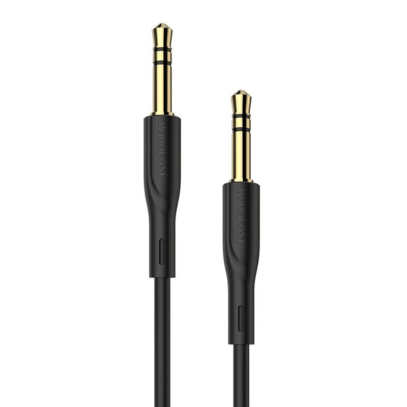 Audio Adapteri 3.5 mm kiinni 3.5 mm Borofone BL1 musta hinta ja tiedot | Puhelinkaapelit | hobbyhall.fi