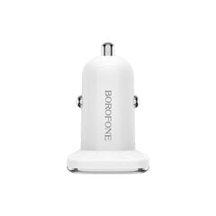 Auton laturiBorofone BZ12 whit 2 USB connectors (2.4A) valkoinen hinta ja tiedot | Borofone Matkapuhelimet ja tarvikkeet | hobbyhall.fi