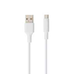 Kaapeli USB Borofone BX1 microUSB 1.0 m valkoinen hinta ja tiedot | Borofone Matkapuhelimet ja tarvikkeet | hobbyhall.fi