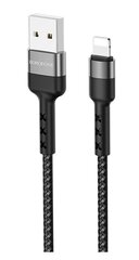 Kaapeli USB Borofone BX34 Lightning 1.0 m musta hinta ja tiedot | Puhelinkaapelit | hobbyhall.fi