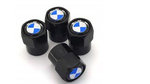 Pyörän venttiilikoppa BMW-tunnuksella, 4 kpl. hinta ja tiedot | Lisätarvikkeet autoiluun | hobbyhall.fi