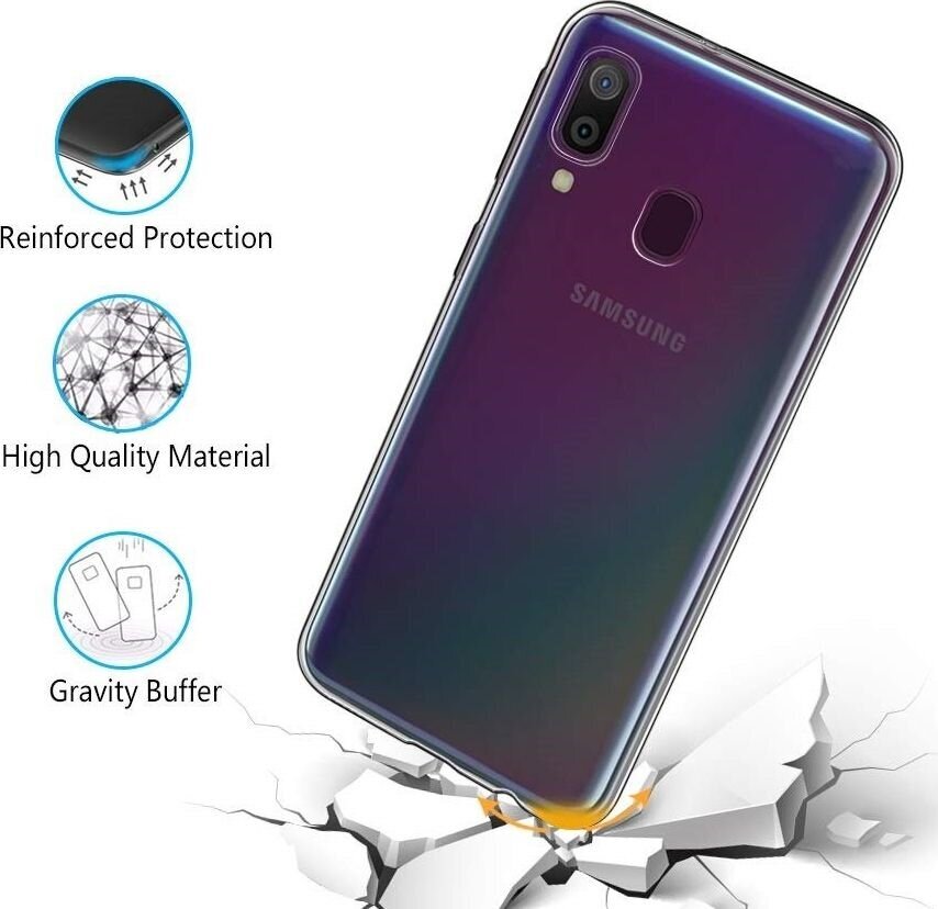 Kotelo Mercury Jelly läpinäkyvä Samsung A405 A40 läpinäkyvä hinta ja tiedot | Puhelimen kuoret ja kotelot | hobbyhall.fi