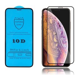 Suojalasi 10D Full Glue Apple iPhone XR/11 kaareva musta hinta ja tiedot | Näytönsuojakalvot ja -lasit | hobbyhall.fi