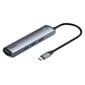 Adapteri Baseus mechanical eye 6-in-1 smart HUB docking station harmaa CAHUB-J0G hinta ja tiedot | Adapterit | hobbyhall.fi