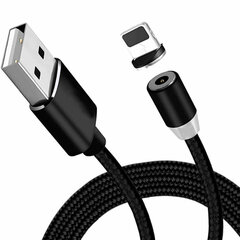 Kaapeli USB magneettinen Type-C magneettinen 1.0 m musta hinta ja tiedot | Puhelinkaapelit | hobbyhall.fi