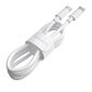 USB Kaapeli Borofone BX44 alkaen Type-C kiinni Type-C 100W 1.0 m valkoinen hinta ja tiedot | Puhelinkaapelit | hobbyhall.fi