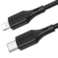 Kaapeli USB Borofone BX49 PD Type-C to Lightning 1.0 m musta hinta ja tiedot | Puhelinkaapelit | hobbyhall.fi