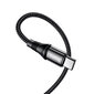 USB Kaapeli Hoco X50 Exquisikiinni alkaen Type-C kiinni Type-C 100W 1.0 m musta hinta ja tiedot | Puhelinkaapelit | hobbyhall.fi