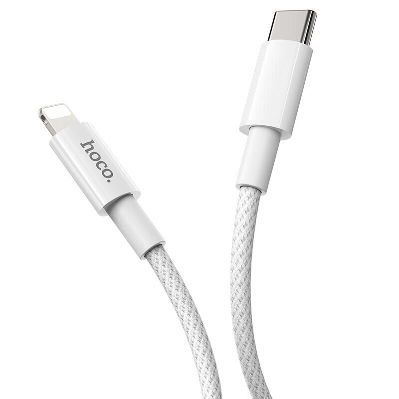 Kaapeli USB Hoco X56 PD Type-C to Lightning 1.0 m valkoinen hinta ja tiedot | Puhelinkaapelit | hobbyhall.fi