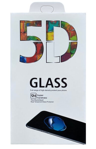 Suojalasi 5D Full Glue Xiaomi Redmi Note 9T kaareva musta