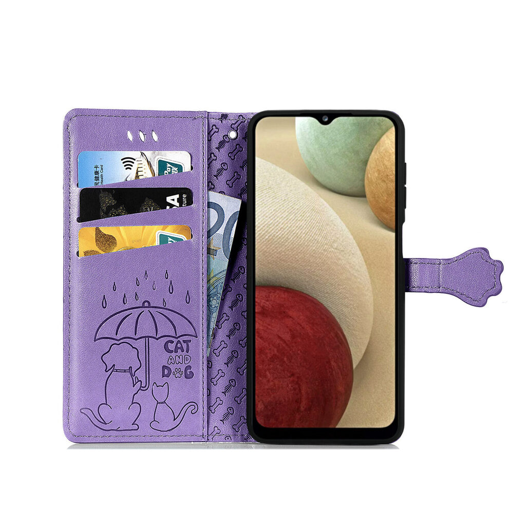 Kotelo Cat-Dog Samsung A037 A03s violetti hinta ja tiedot | Puhelimen kuoret ja kotelot | hobbyhall.fi