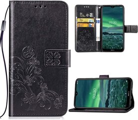 Kotelo Flower Book Samsung A025 A02s musta hinta ja tiedot | Puhelimen kuoret ja kotelot | hobbyhall.fi