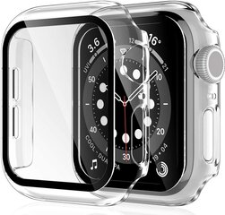 Suojalasi case 360 degree cover Apple Watch 40 mm läpinäkyvä hinta ja tiedot | Älykellojen ja aktiivisuusrannekkeiden lisätarvikkeet | hobbyhall.fi