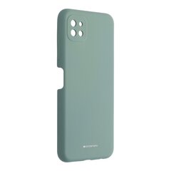 Kotelo Mercury Silicone Kotelo Samsung A226 A22 5G tummanvihreä hinta ja tiedot | Puhelimen kuoret ja kotelot | hobbyhall.fi