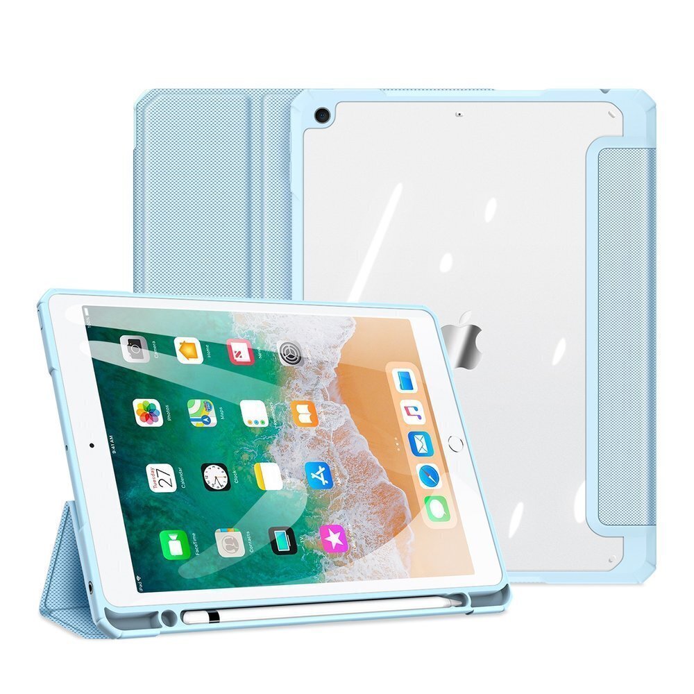 Kotelo Dux Ducis Toby Apple iPad 9.7 2017/iPad 9.7 2018 sininen hinta ja tiedot | Tablettien kotelot ja muut tarvikkeet | hobbyhall.fi