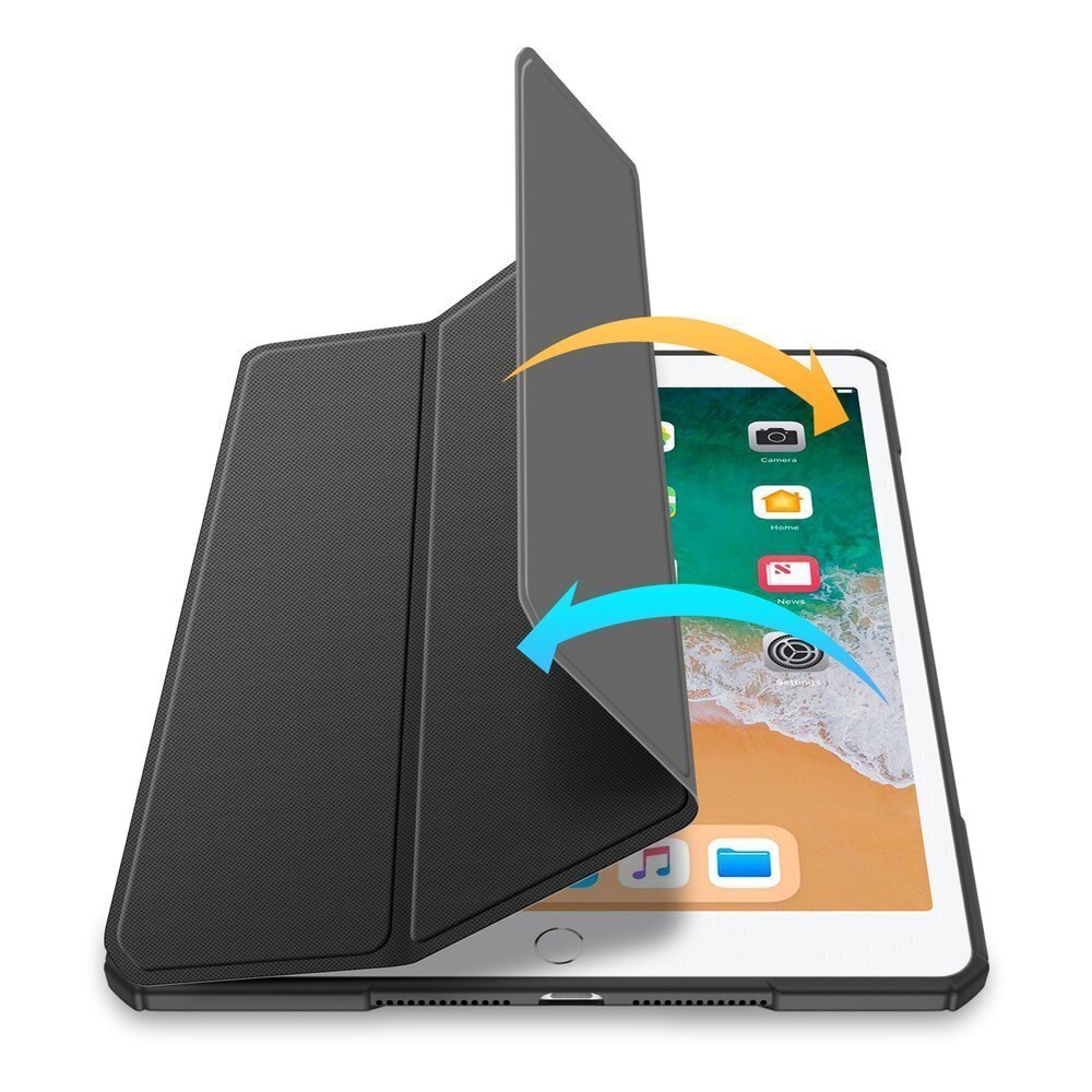 Kotelo Dux Ducis Toby Apple iPad 9.7 2017/iPad 9.7 2018 musta hinta ja tiedot | Tablettien kotelot ja muut tarvikkeet | hobbyhall.fi