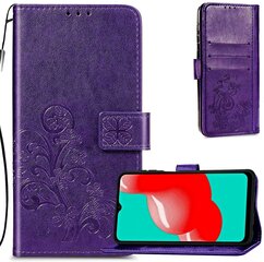 Kotelo Flower Book Samsung A125 A12/M127 M12 violetti hinta ja tiedot | Puhelimen kuoret ja kotelot | hobbyhall.fi