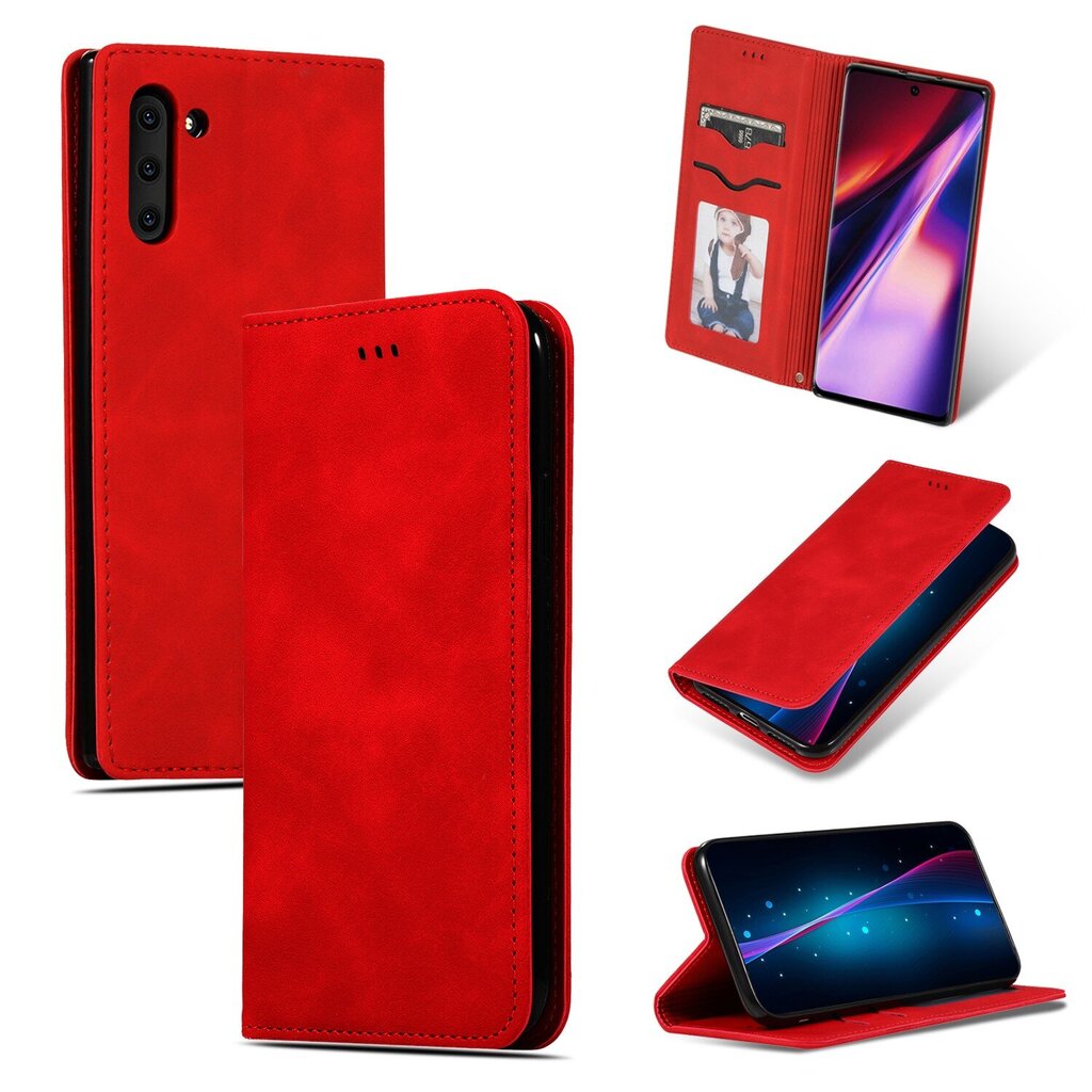 Kotelo Business Style Huawei P30 Lite punainen hinta ja tiedot | Puhelimen kuoret ja kotelot | hobbyhall.fi