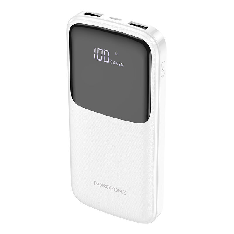 Ulkoinen Akku Power Bank Borofone BJ17 2xUSB 10000 mAh valkoinen hinta ja tiedot | Varavirtalähteet | hobbyhall.fi