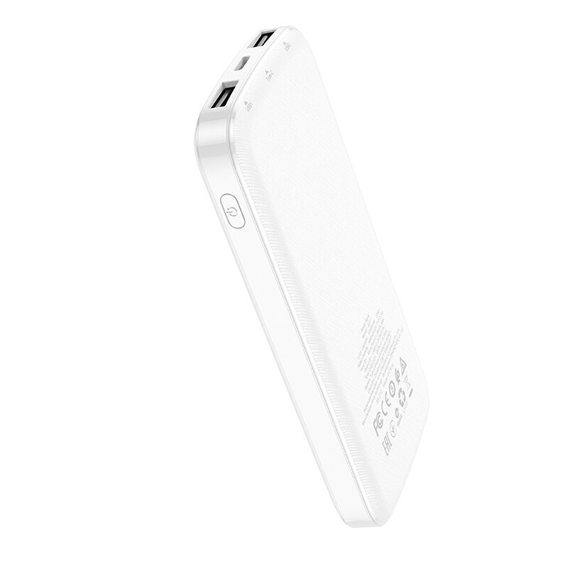 Ulkoinen Akku Power Bank Borofone BJ17 2xUSB 10000 mAh valkoinen hinta ja tiedot | Varavirtalähteet | hobbyhall.fi