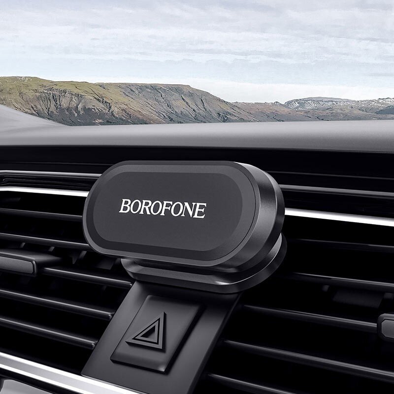 Autopuhelinteline Borofone BH29 keskikonsoliin, magneettinen kiinnitys, musta hinta ja tiedot | Puhelintelineet | hobbyhall.fi
