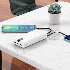 Ulkoinen Akku Power Bank Borofone BJ20A 5 Output 3 Input 20000 mAh valkoinen hinta ja tiedot | Borofone Matkapuhelimet ja tarvikkeet | hobbyhall.fi