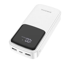 Ulkoinen Akku Power Bank Borofone BJ17A Type-C microUSB 2*USB (2.1 A) 20000 mAh musta hinta ja tiedot | Varavirtalähteet | hobbyhall.fi