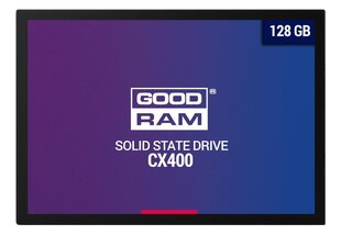 Kovalevy SSD Goodram CX400 128GB (6.0Gb/s) SATAlll 2,5 hinta ja tiedot | Kovalevyt | hobbyhall.fi