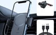 Autopuhelimen pidike ja laturi Joyroom JR-ZS295 15W MagSafe musta langaton hinta ja tiedot | Puhelintelineet | hobbyhall.fi