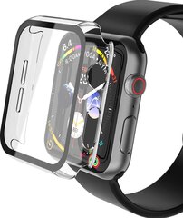 Suojalasi / kotelo 360 degree cover Apple Watch 41mm läpinäkyvä hinta ja tiedot | Älykellojen ja aktiivisuusrannekkeiden lisätarvikkeet | hobbyhall.fi