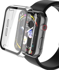 Suojalasi / kotelo 360 degree cover Apple Watch Ultra 49mm läpinäkyvä hinta ja tiedot | Älykellojen ja aktiivisuusrannekkeiden lisätarvikkeet | hobbyhall.fi