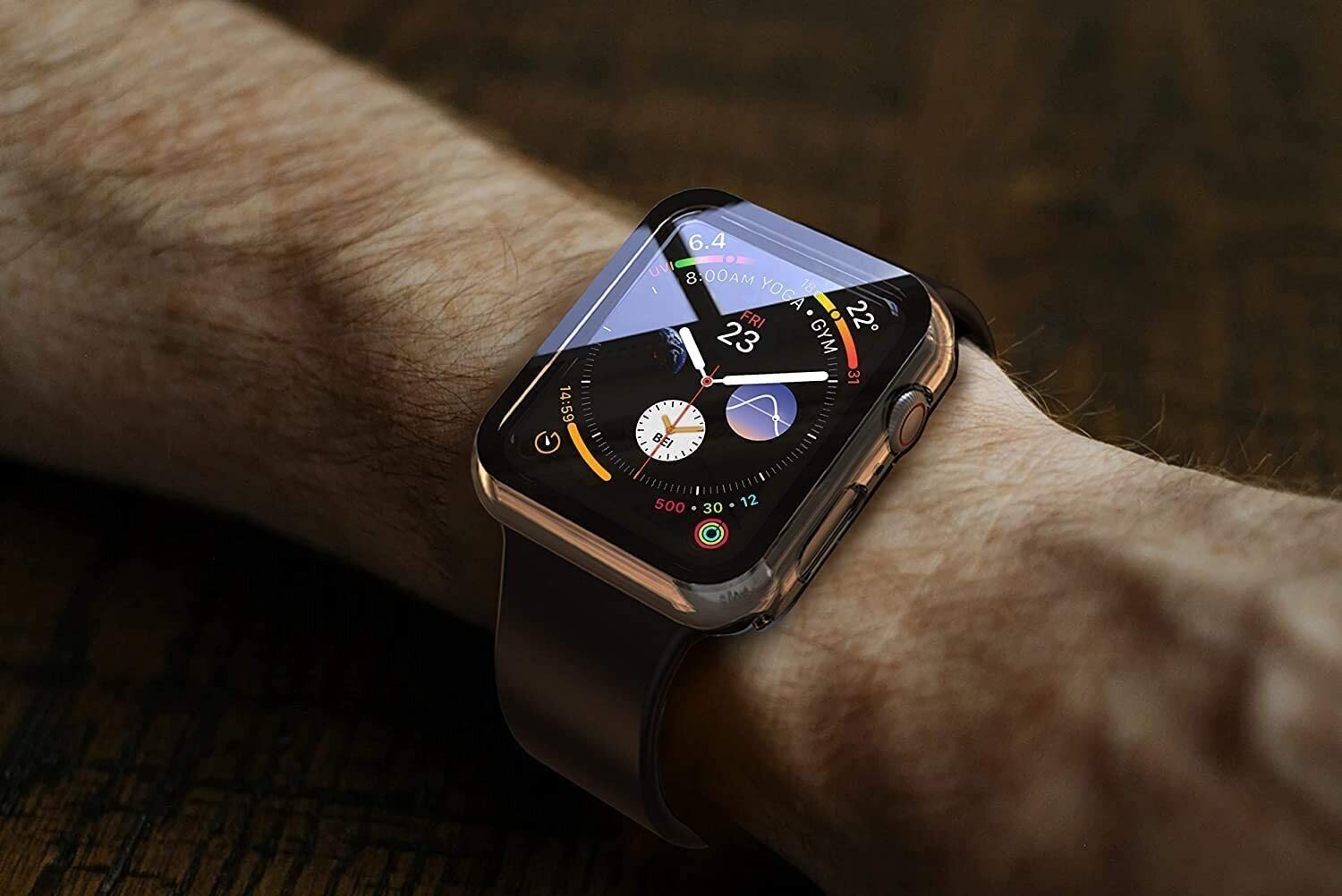 Suojalasi / kotelo 360 degree cover Apple Watch Ultra 49mm läpinäkyvä hinta ja tiedot | Älykellojen ja aktiivisuusrannekkeiden lisätarvikkeet | hobbyhall.fi