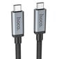 Kaapeli USB Hoco US06 USB3.2 100W Type-C 1.0 m musta hinta ja tiedot | Puhelinkaapelit | hobbyhall.fi