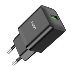 Laturi Hoco N26 USB-A Quick Lataa 3.0 18W musta hinta ja tiedot | Puhelimen laturit | hobbyhall.fi
