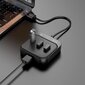 USB-keskitin Hoco HB31 Easy 4-in-1 converter USB kiinni 4xUSB2.0 1.2 m musta hinta ja tiedot | Adapterit | hobbyhall.fi