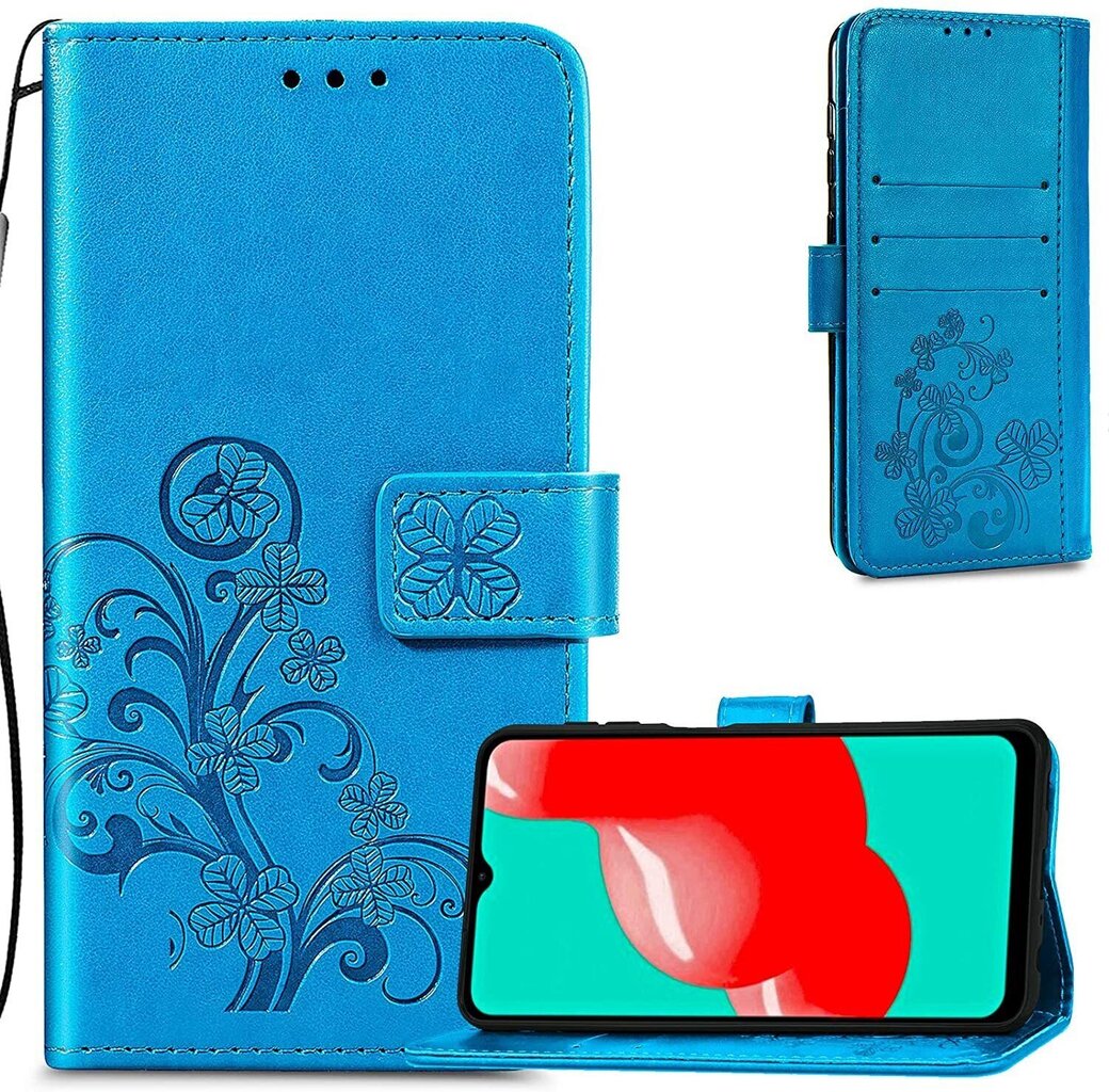 Kotelo Flower Book Samsung A346 A34 5G sininen hinta ja tiedot | Puhelimen kuoret ja kotelot | hobbyhall.fi