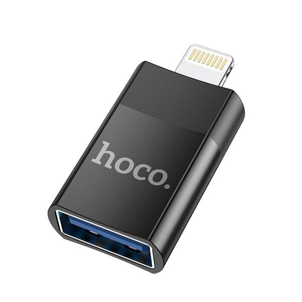 Adapteri Hoco UA17 Lightning kiinni USB-A musta