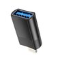 Adapteri Hoco UA17 Lightning kiinni USB-A musta hinta ja tiedot | Adapterit | hobbyhall.fi